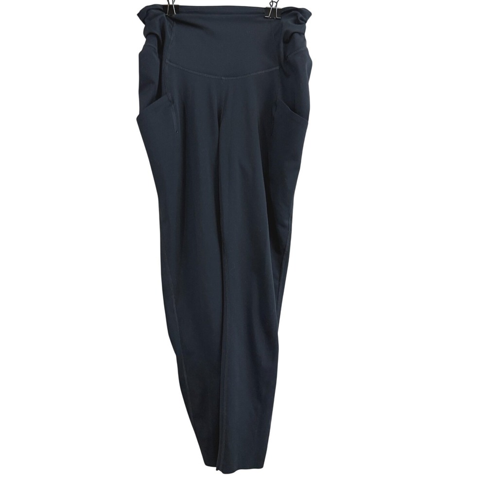 Free People FP Movement Set The Pace Black Leggings Pockets Size Medium pockets
